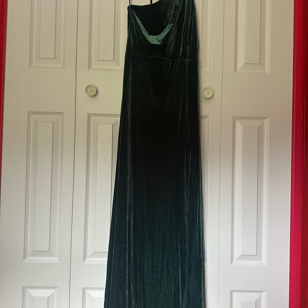 Birdy Grey Deep Green Velvet Dress